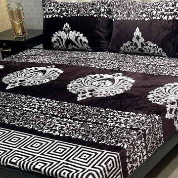 Winter Special Fleece King Size Bedsheet - B#05